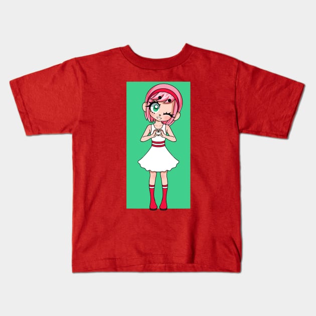 Amy Rose Kids T-Shirt by BreeWasHere